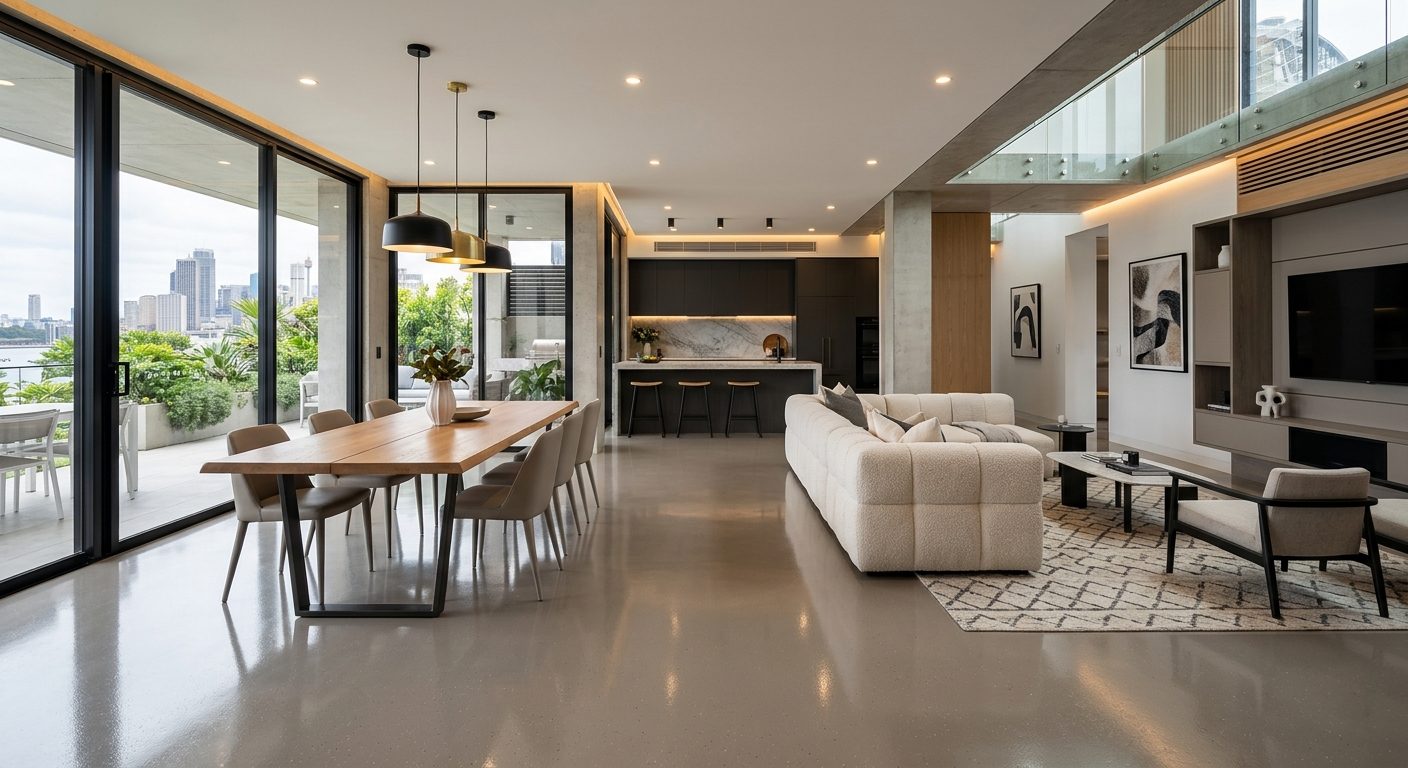 Quartz epoxy floor