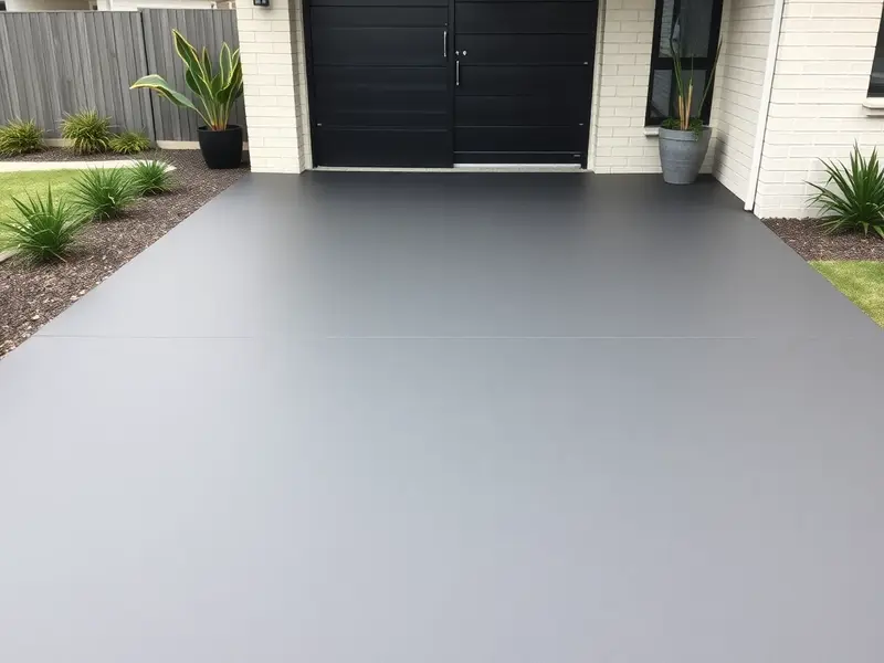 Solid colour driveway coating