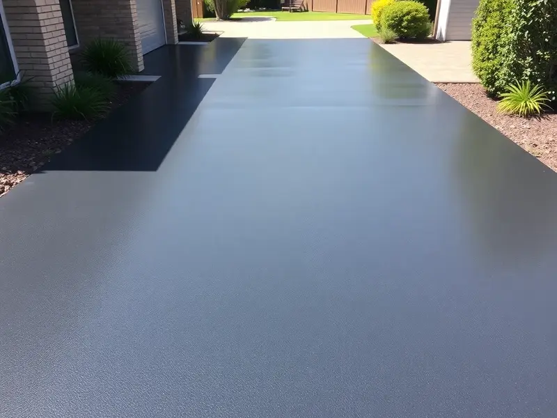 Polyaspartic driveway coating