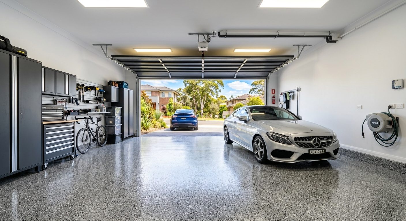 Polyaspartic garage floor coating