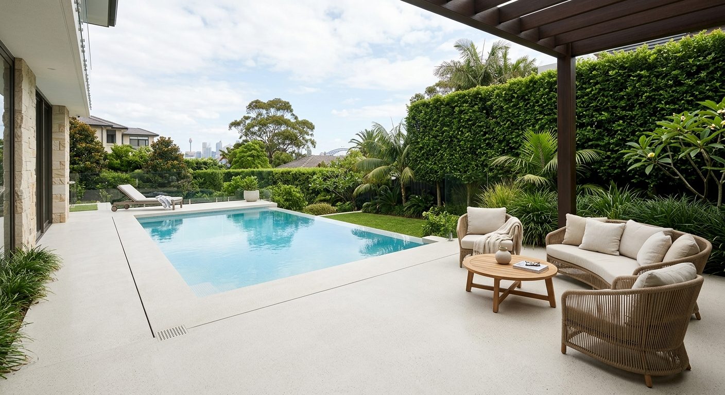 Pool surround coating