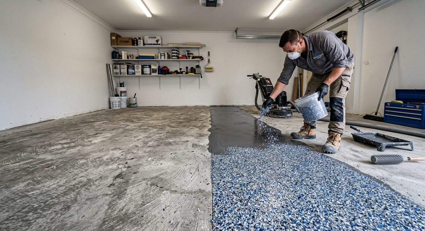 Concrete grinding and preparation